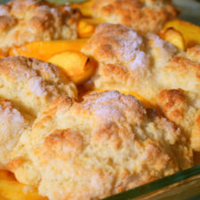 Receta de Peach Cobbler (Postre de Duraznos)