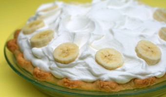 La deliciosa receta para la tarta de crema de plátano.